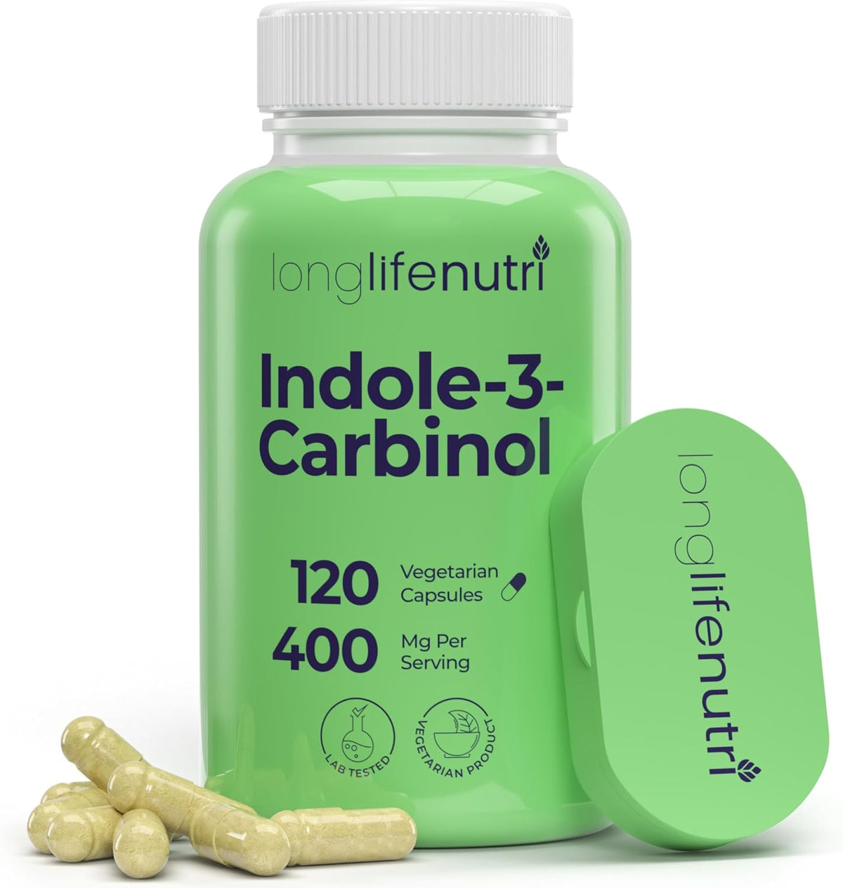 LongLifeNutri Indole-3-Carbinol 400mg - 120 Vegetarian Capsules - görsel 1
