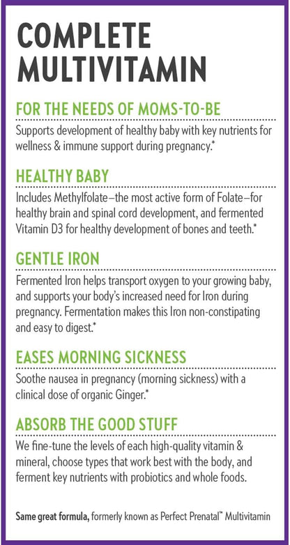 New Chapter Advanced Perfect Prenatal Vitamins - 96 Count