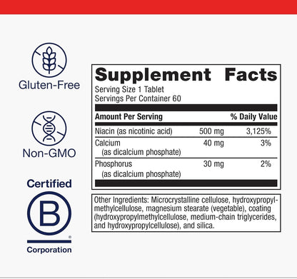 Metagenics Niatain Niacin B3 500mg, Sustained-Release