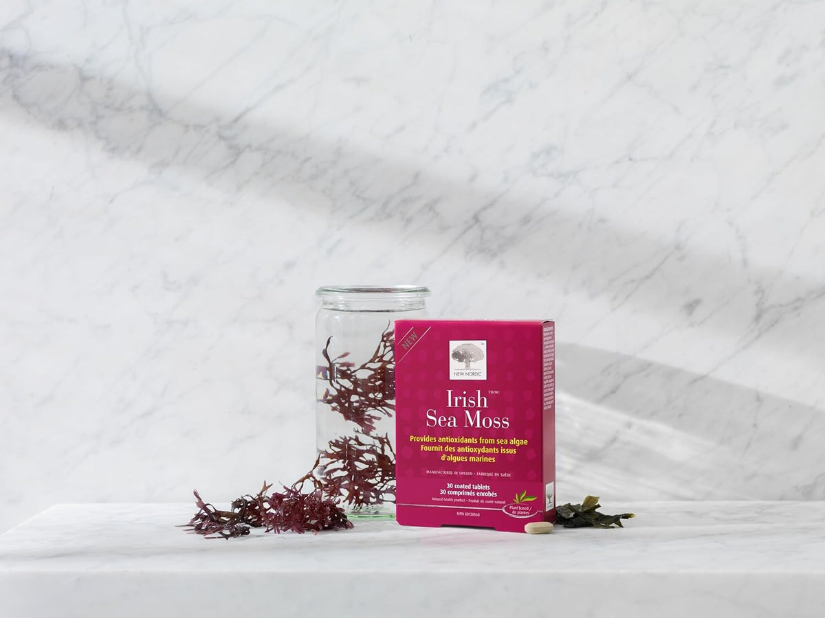 NEW NORDIC Irish Sea Moss Extract - Tri-Algae Complex with Norwegian Kelp and Wakame Seaweed - Vegan & Gluten-free - 30 Tablets - görsel 4