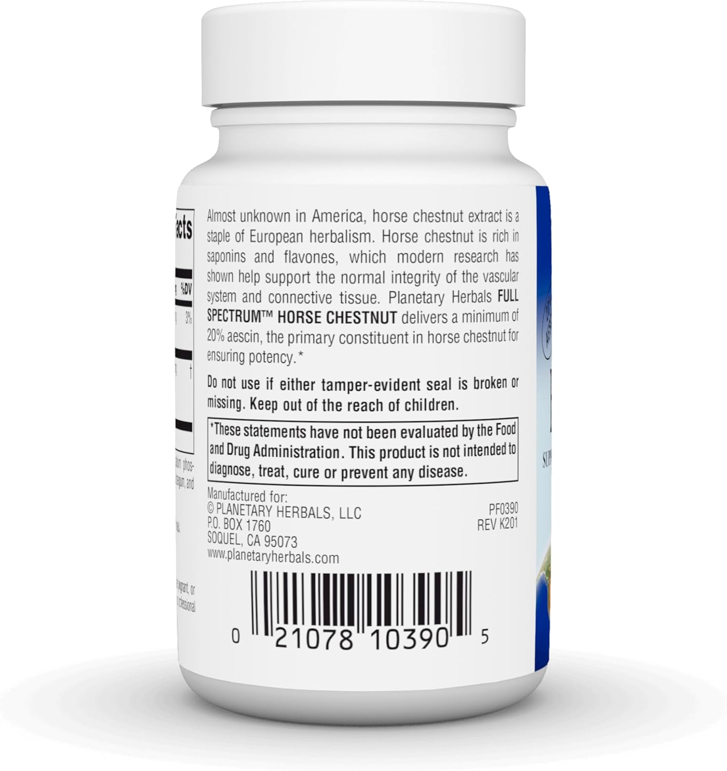 Planetary Herbals Full Spectrum Horse Chestnut, 500 mg – 60 Tablets - görsel 4