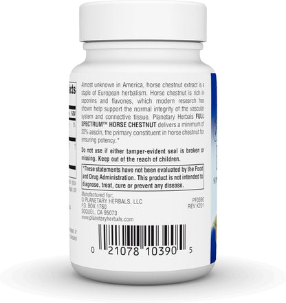 Planetary Herbals Full Spectrum Horse Chestnut, 500 mg – 60 Tablets