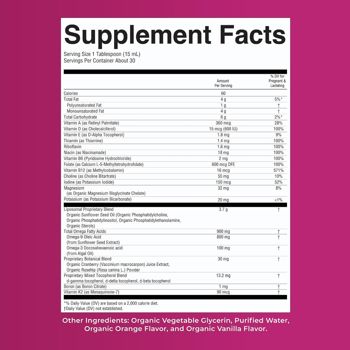MaryRuth’s Prenatal & Postnatal Multivitamin Liposomal - görsel 9