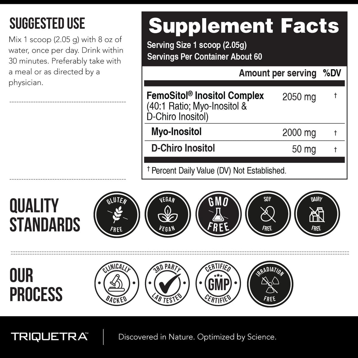 FemoSitol Inositol Powder | Myo-Inositol & D-Chiro Inositol 40:1 Ratio (123g) - görsel 9