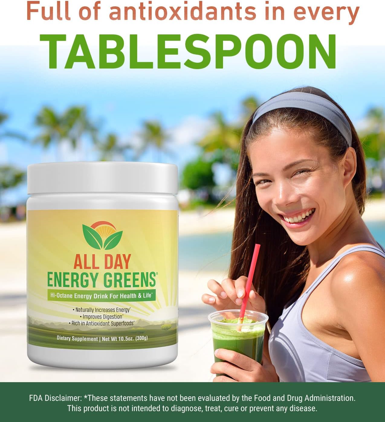 IVL - All Day Energy Greens - Supplement Powder Mix Drink, Greens Powder Superfood - Super Greens Blend for Optimal Nutrition, Energy & Digestion, Green Juice Superfood Boost - görsel 9