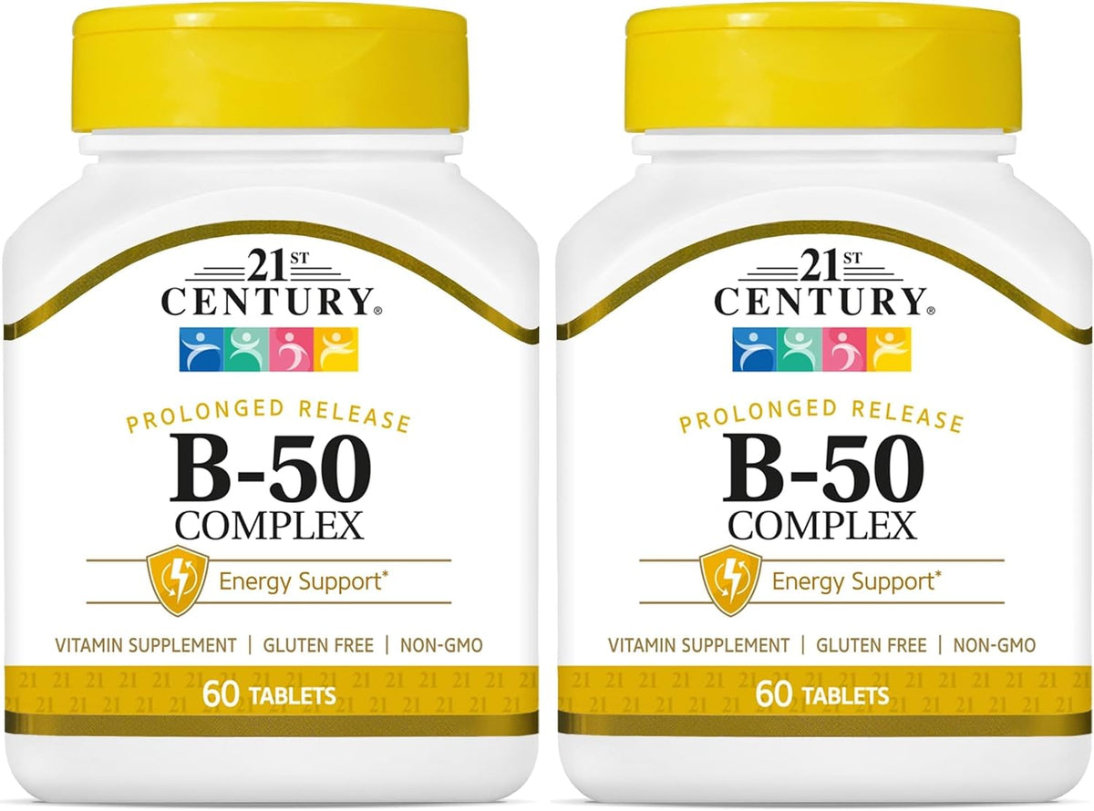 21st Century B-50 Complex Prolonged Release Tablets, 60 Tablets (Pack of 2) - görsel 5