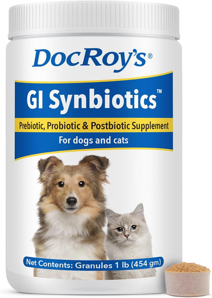 Doc Roy’s GI Synbiotics Probiotic & Prebiotic Supplementary Gel for Dogs & Cats, Chicken Flavour, 15 ml