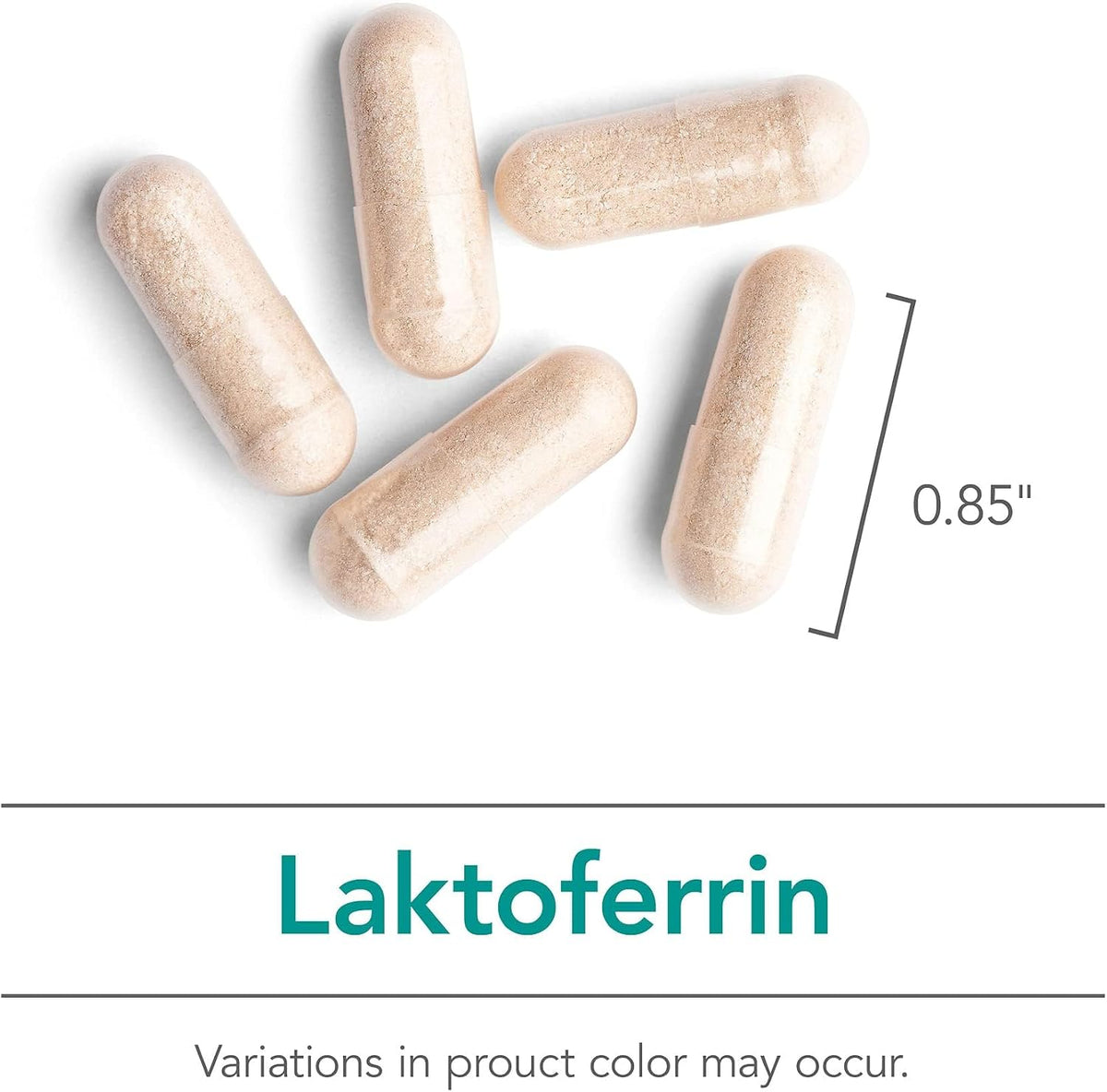 Nutricology ARG Laktoferrin - 250 mg Lactoferrin Glycoprotein - Immune Support - 120 Vegetarian Capsules - görsel 5