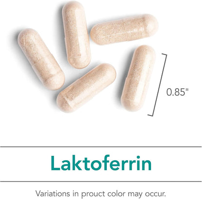 Nutricology ARG Laktoferrin - 250 mg Lactoferrin Glycoprotein - Immune Support - 120 Vegetarian Capsules