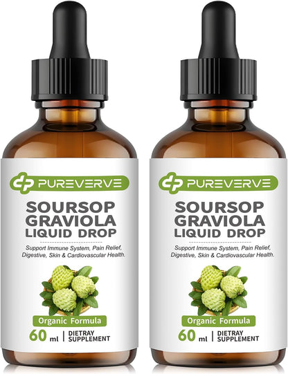 Herbal Goodness Soursop Graviola Liquid Drops for Immune & Gut Health, 60 ml