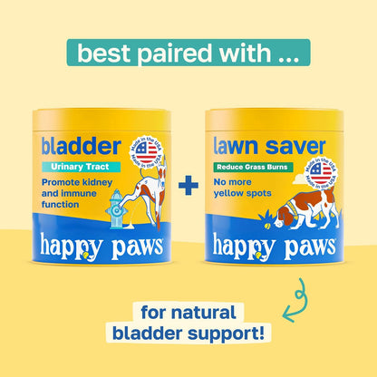 Happy Paws Bladder Supplement with Cranberry & Antioxidants - Soft Chews for Dogs (200 Chews)
