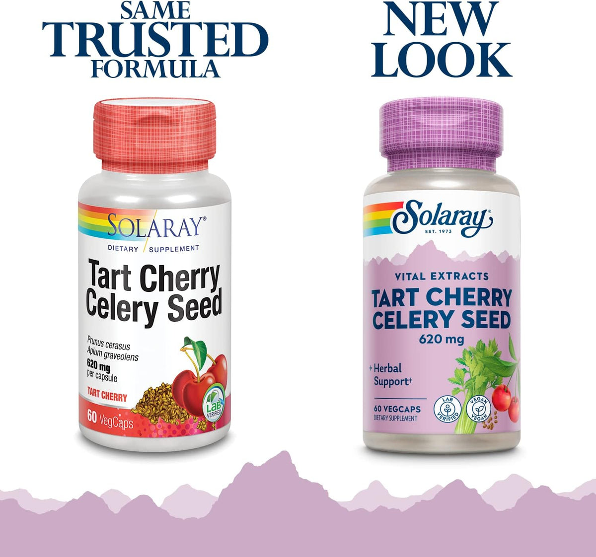 SOLARAY Tart Cherry and Celery Seed Supplement 620 mg - 60 Vegan Capsules - görsel 2