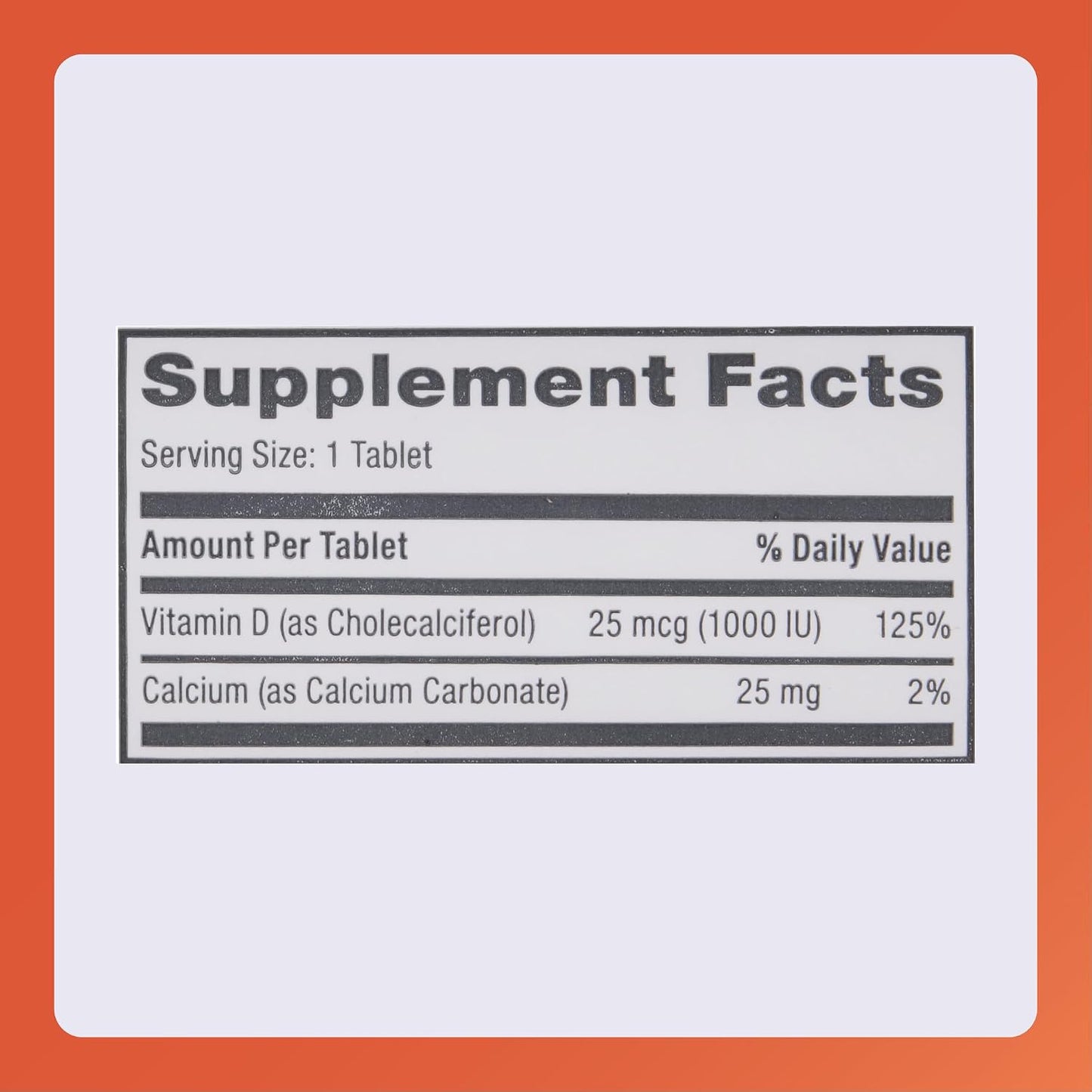 Rugby Vitamin D3, 25 micrograms (1,000 IU) - Food Supplement - 100 Tablets - görsel 4