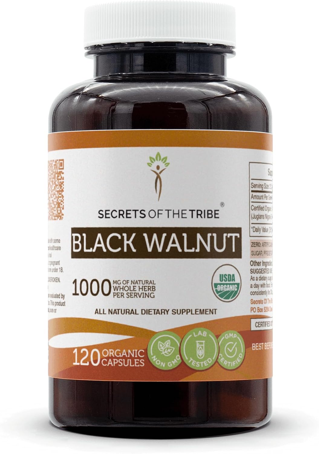 Secrets of the Tribe Black Walnut Organic Capsules (120 Capsules) - görsel 1