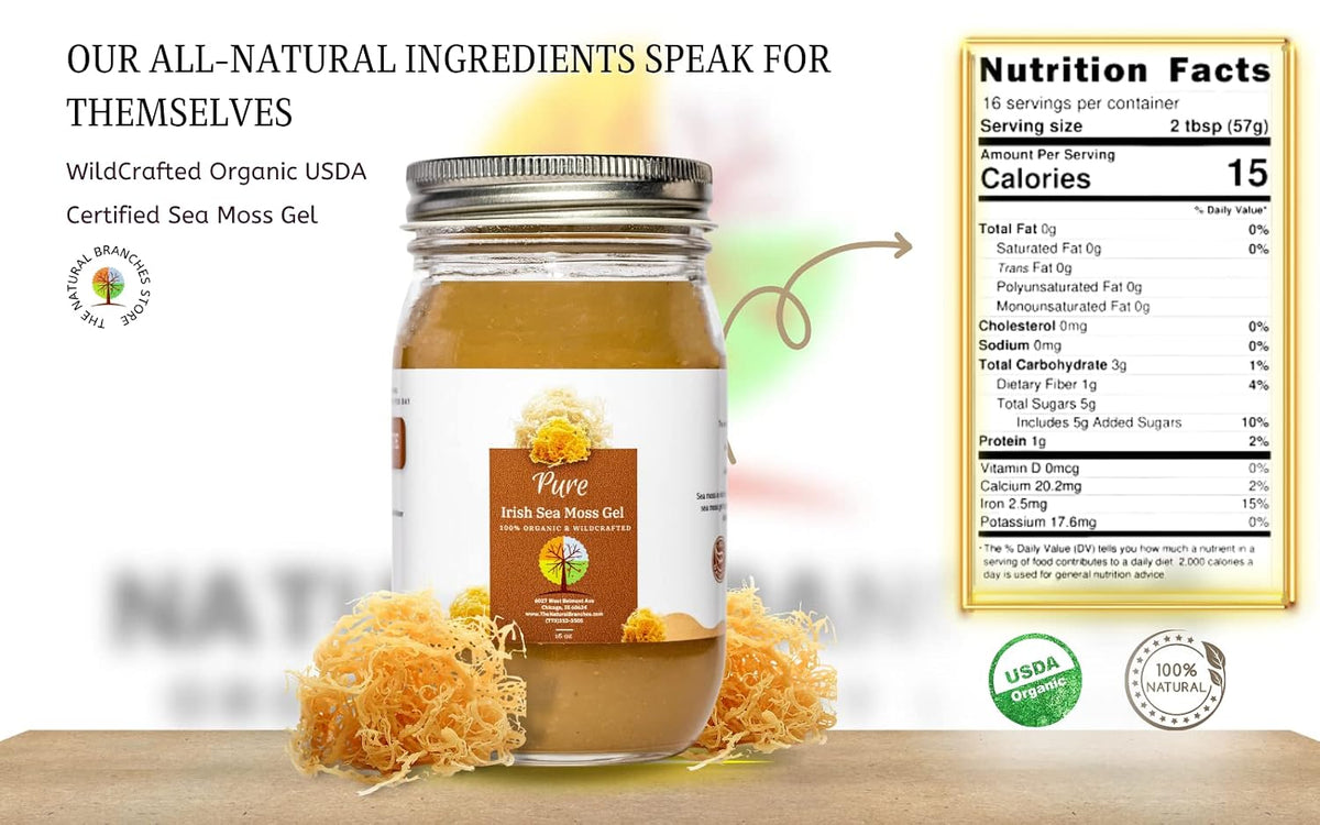 Organic Golden Sea Moss Gel – Daily Multivitamin – 454g - görsel 2