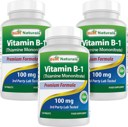 Best Naturals Vitamin B1 (Thiamine Mononitrate) 100 mg, 120 Tablets – Image 8