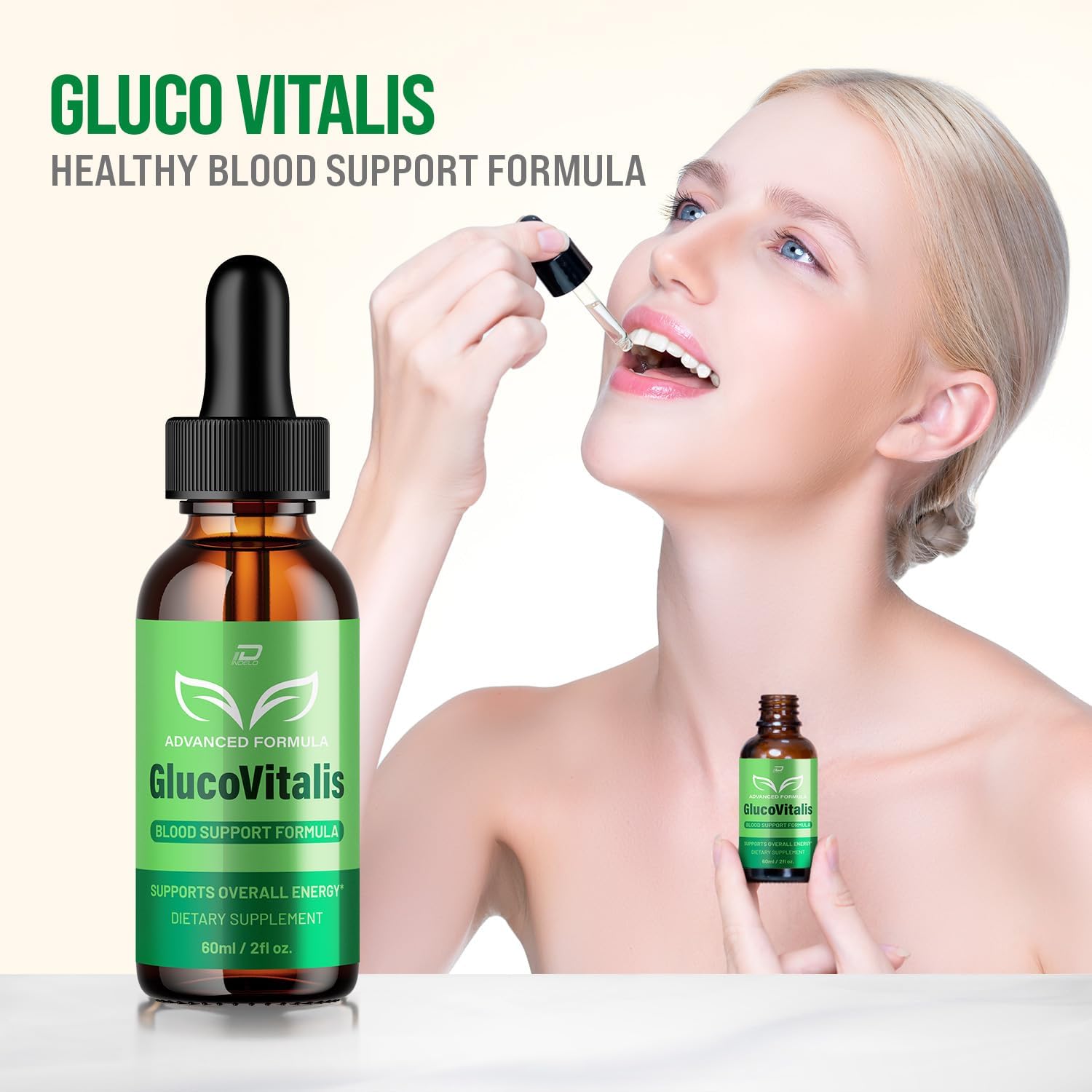 Gluco Vitalis Healthy Formula – All Natural Liquid Drops (5 Month Supply) - görsel 2