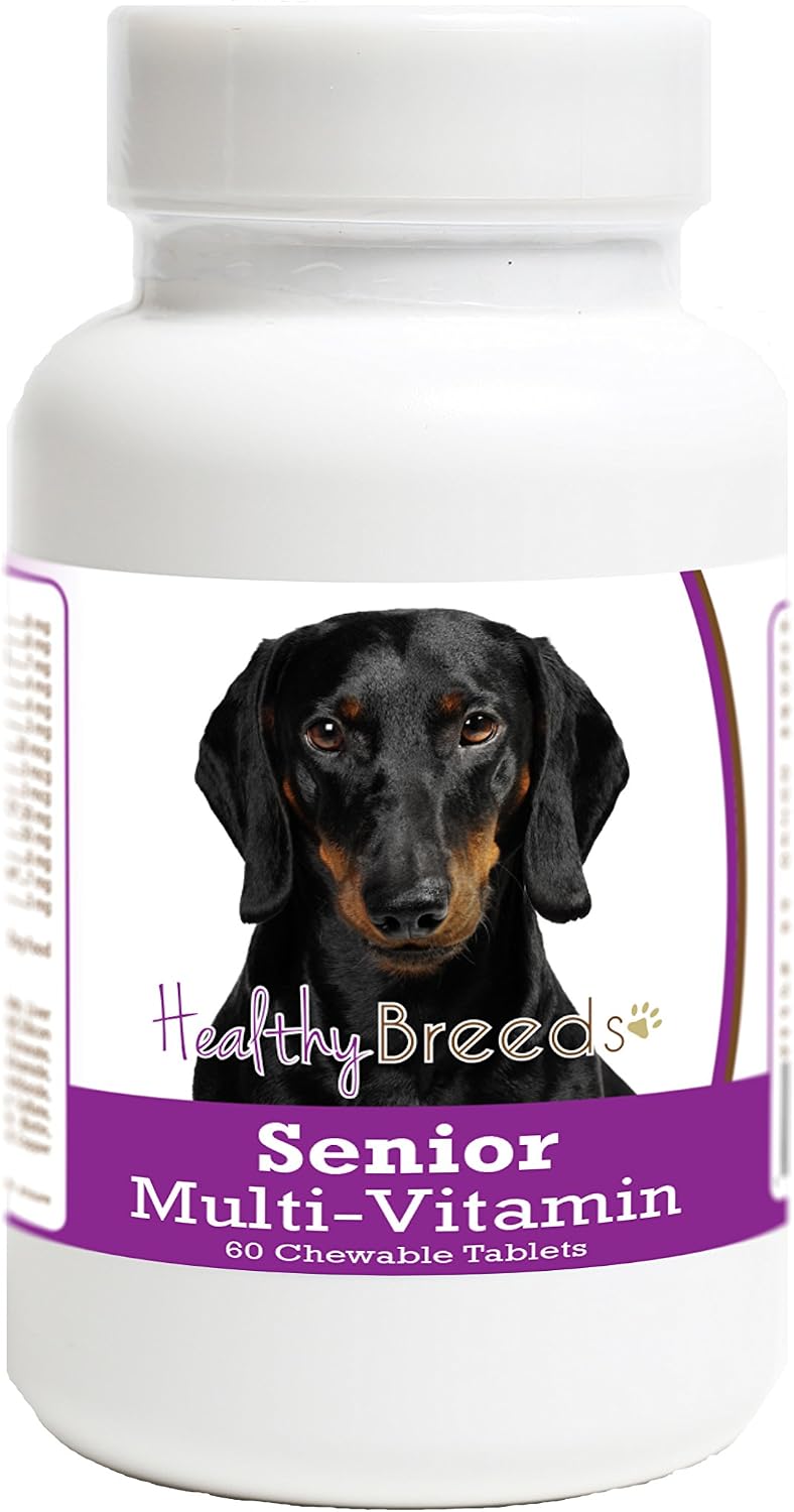 Healthy Breeds Dachshund Senior Dog Multivitamin Tablets 60 Count - görsel 1