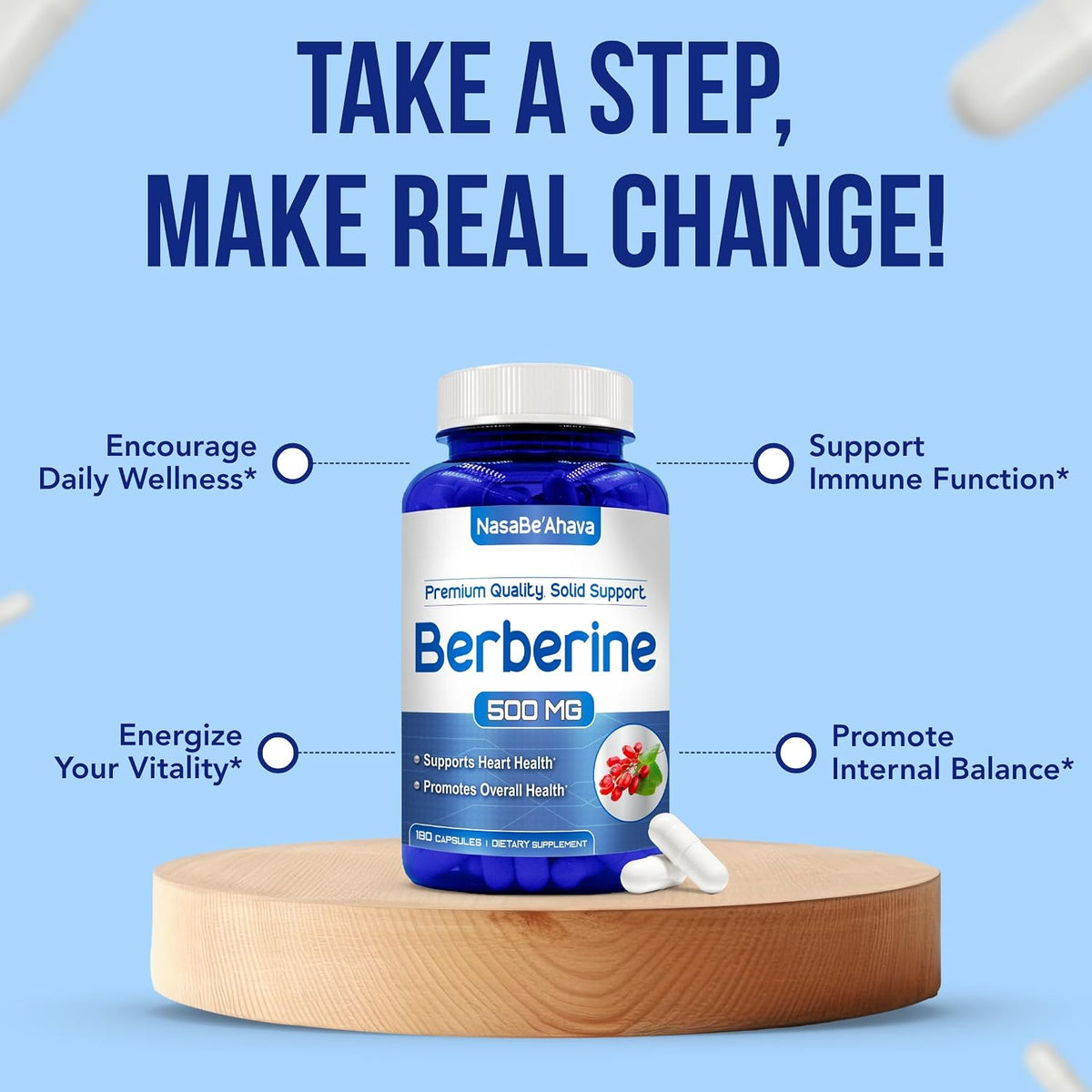 Easy Absorption Berberine Supplement 500mg – 180-Day Supply - görsel 6