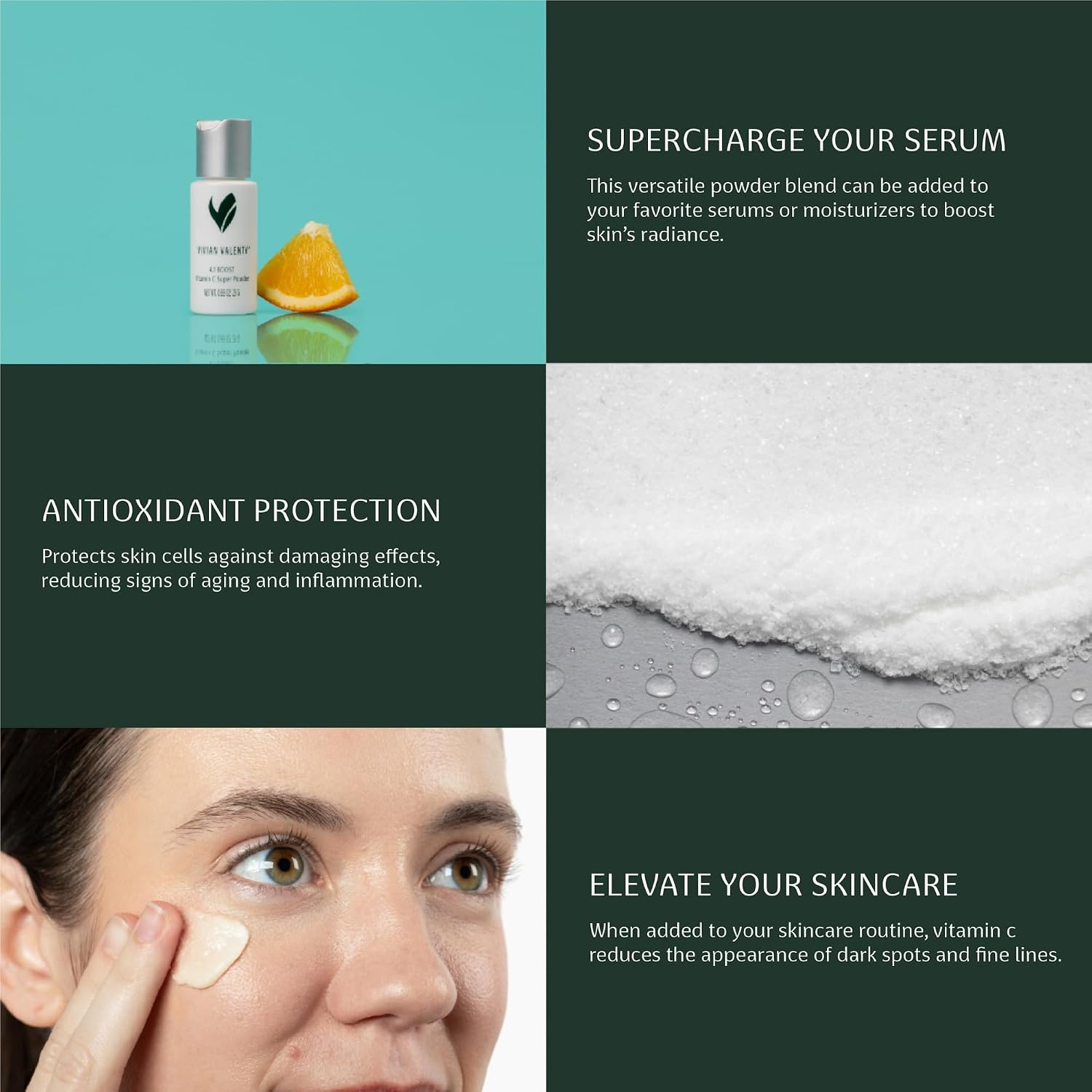 Vivian Valenty Skin care 4.1 Boost Vitamin C Ascorbic Acid Powder, 10g - görsel 2