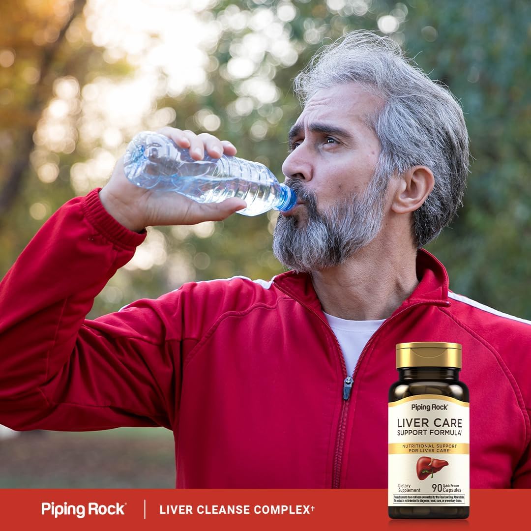 Piping Rock Liver Cleanse Complex – 90 Capsules – Liver Support Formula with Milk Thistle, Dandelion, Burdock, N-Acetyl Cysteine (NAC) - görsel 6