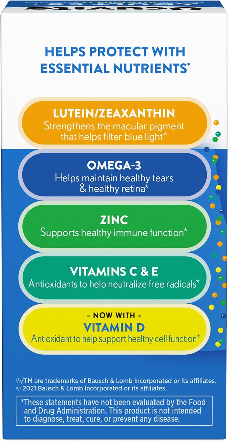 Ocuvite 50+ Eye Vitamin and Mineral Supplement, 50 Softgels (4-Pack) - görsel 4