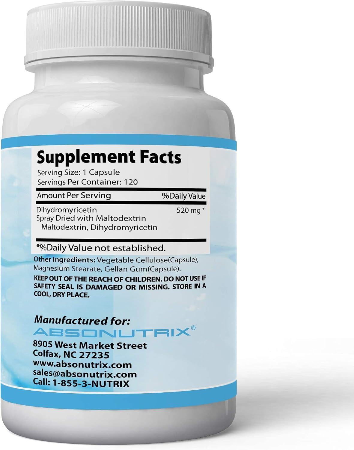 Absonutrix Dihydromyricetin 520 mg – 120 Capsules - görsel 3
