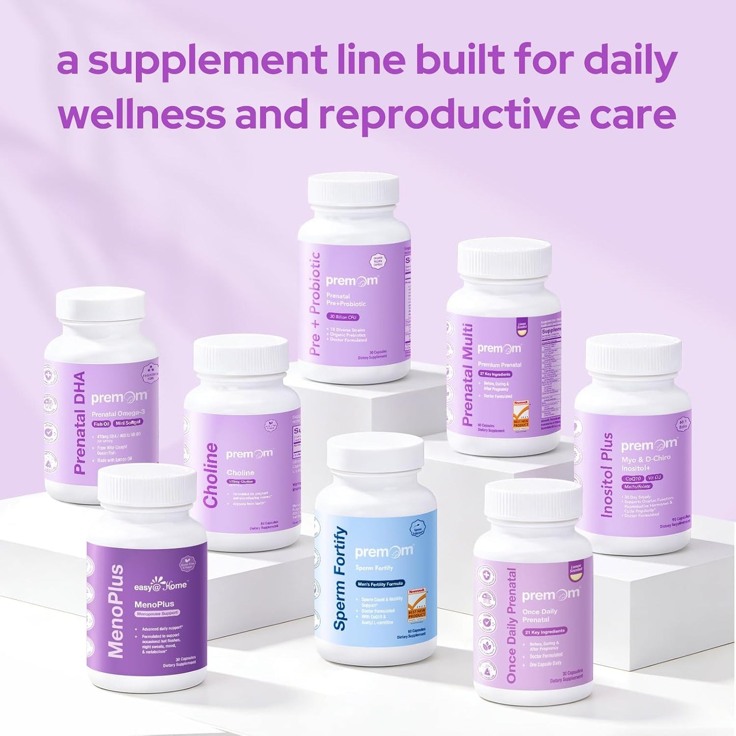 Premom Prenatal Vitamins Capsules & Prenatal DHA Mini Soft gel capsules Bundle - görsel 9