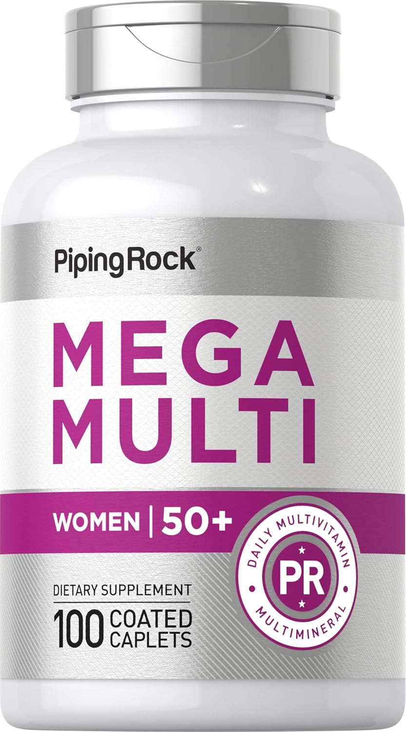 Piping Rock Multivitamin for Women 50 Plus - 100 Coated Caplets - görsel 1