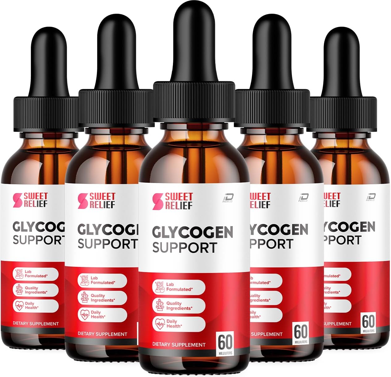 Sweet Relief Glycogen Support Drops Food Supplement - SweetRelief Optimiser Advanced Formula, Sweet Relief, SweetRelief Booster Reviews, Glycogen Food Supplement (5 Pack - 5 Month Supply) - görsel 1