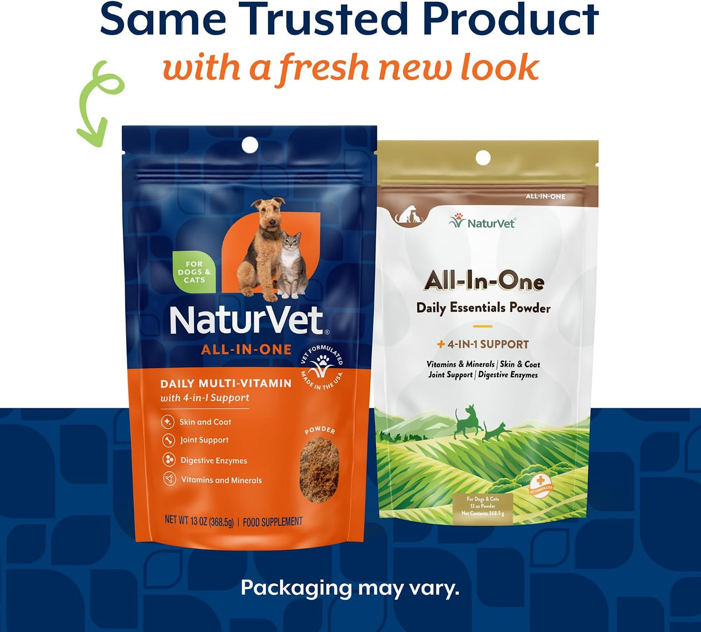 NaturVet All-in-One Dog Supplement – Joint Support, Digestion, Skin and Coat – Dog Multivitamin with Omega-3,6,9 – Wheat-Free Powder – 368 g - görsel 2