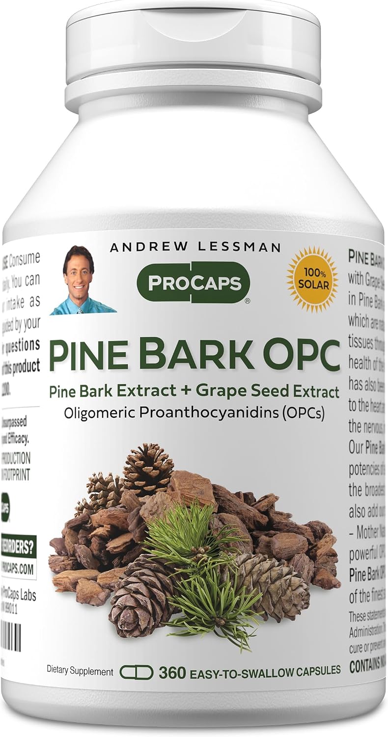 ANDREW LESSMAN Pine Bark OPC Antioxidant Extract – 60 Capsules - görsel 10