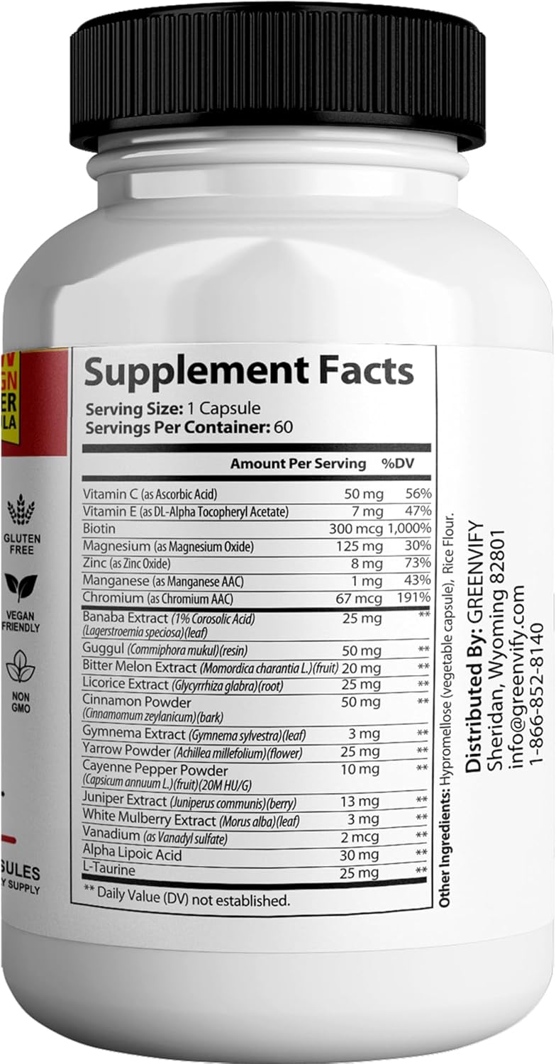 GREENVIFY Sweet Relieve Glyco Optimizer – Advanced Glycogen Support, 60 Capsules - görsel 2