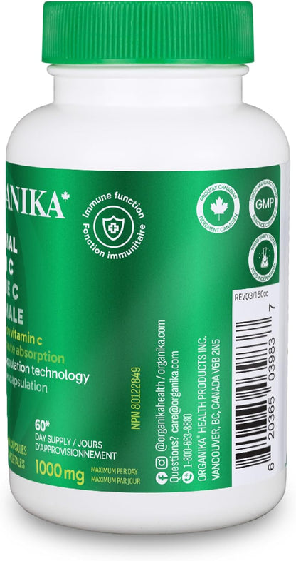 ORGANIKA Liposomal Vitamin C, 60 Capsules