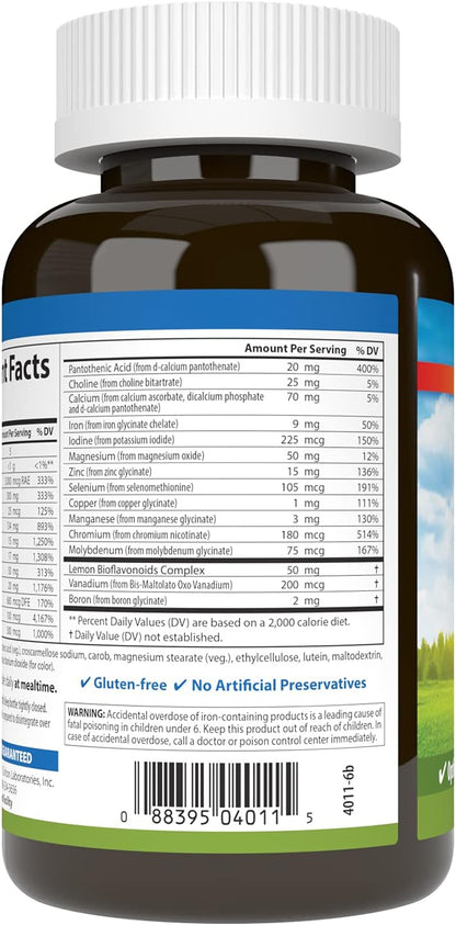 Carlson Super 1 Daily, Vegetarian Multiple Formula, Multivitamin, 120 Tablets