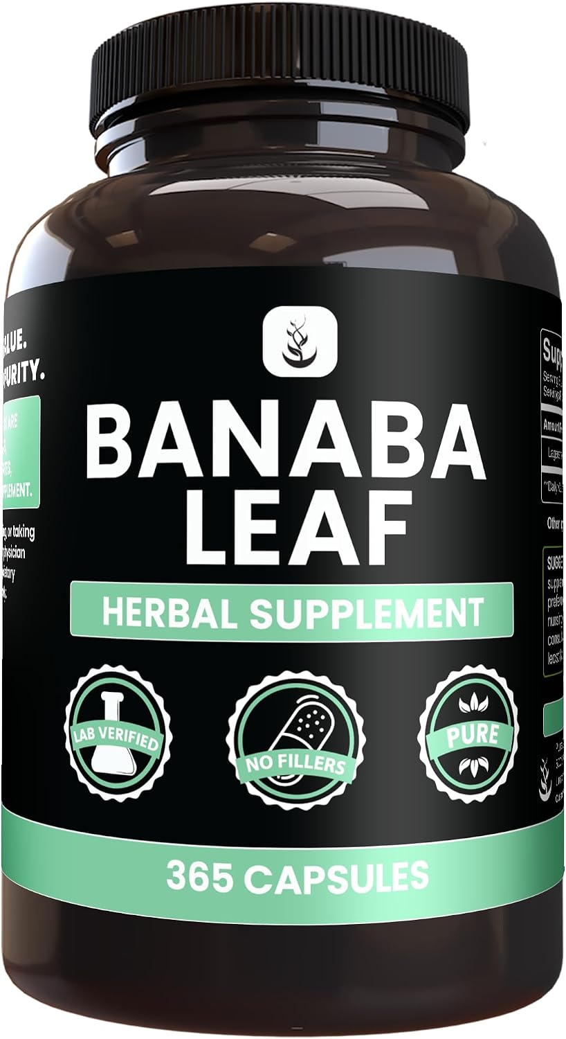 PURE ORIGINAL INGREDIENTS Banaba Leaf Extract (365 Capsules) – No Fillers, Lab-Tested - görsel 1