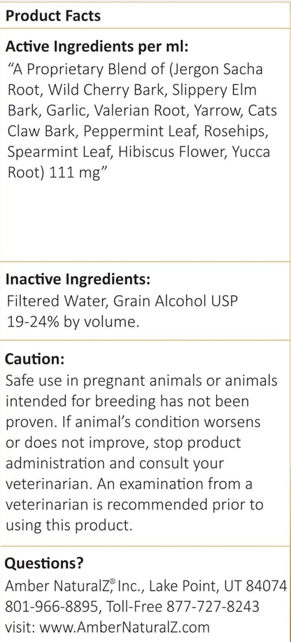 Amber NaturalZ Adizone Herbal Supplement for Dogs, 118 ml