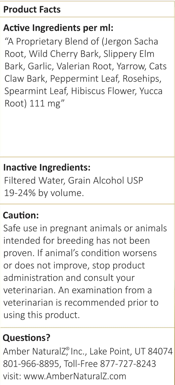 Amber NaturalZ Adizone Herbal Supplement for Dogs - 4 fl oz (118 ml) - görsel 7