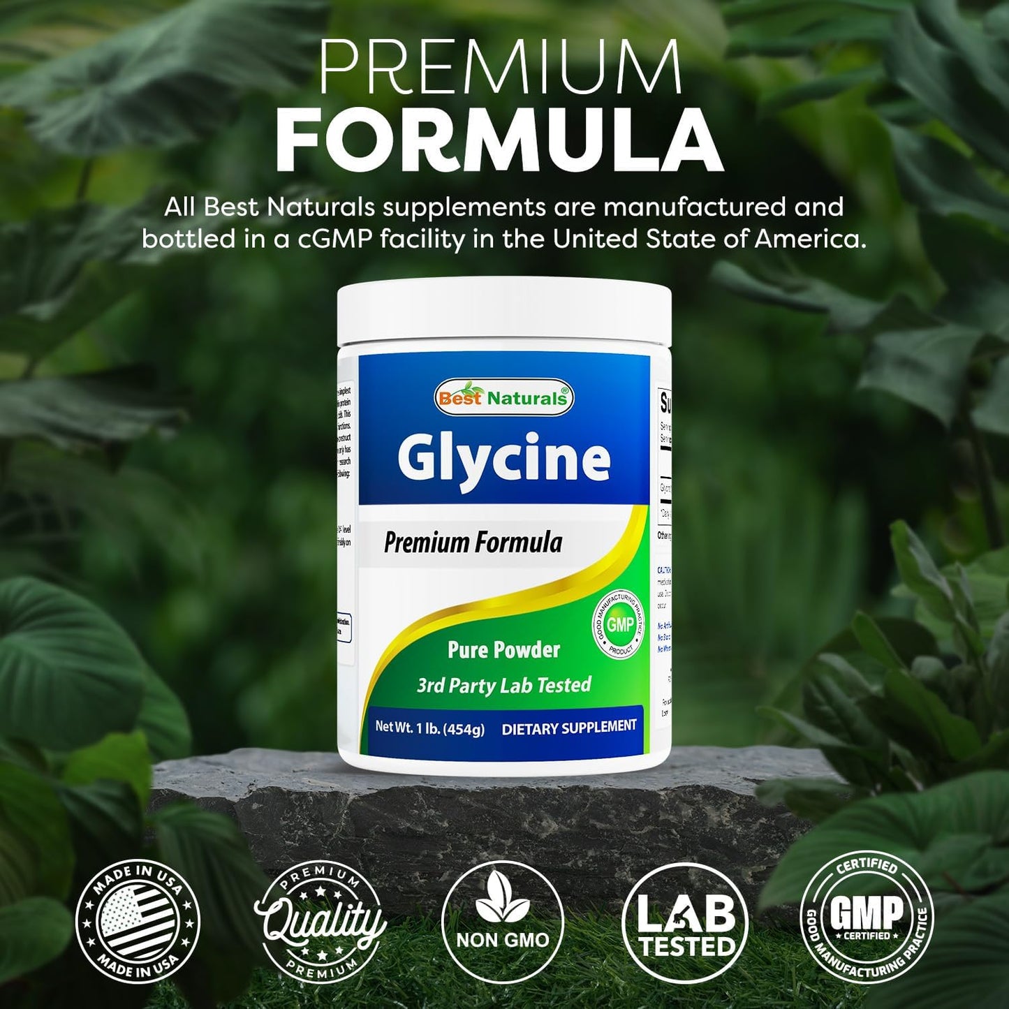 Best Naturals Glycine Powder 1 lb - Amino Acid for Relaxation & Neurotransmitter Support - görsel 5