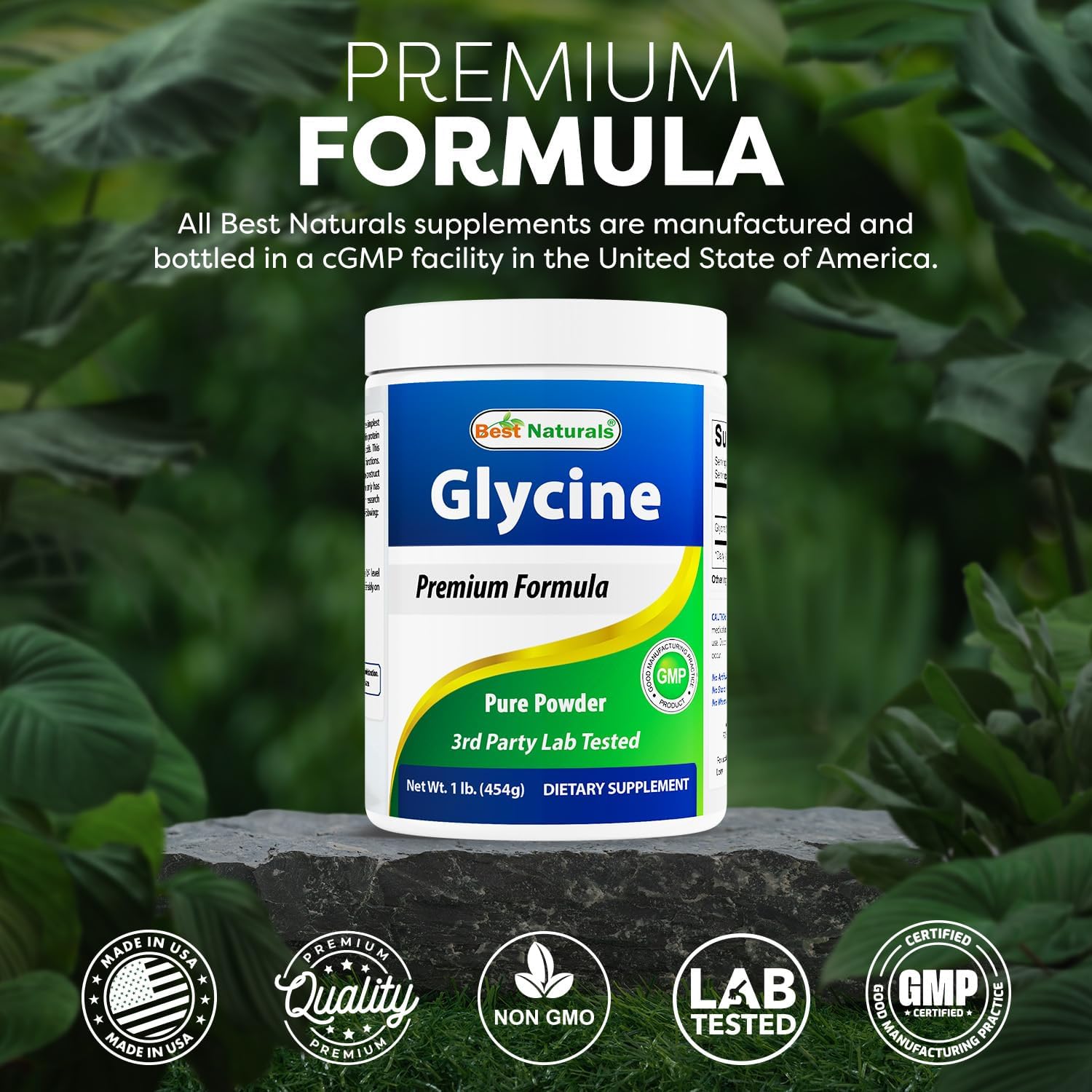 Best Naturals Glycine Powder 1 lb - Amino Acid for Relaxation & Neurotransmitter Support - görsel 5