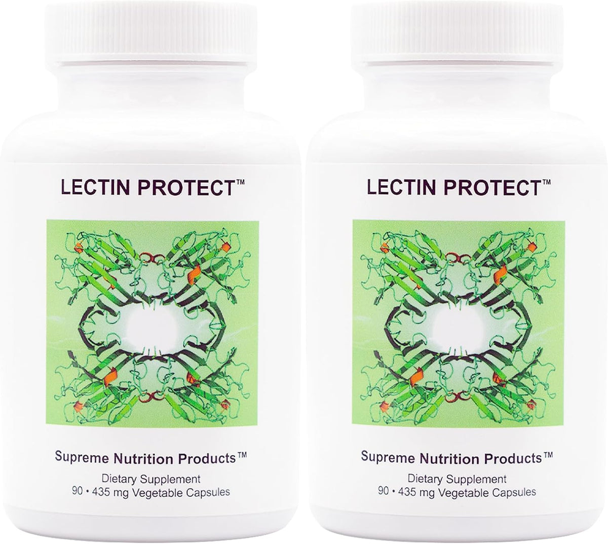 Supreme Nutrition Lectin Protect, 90 Pure Herbal Combination Vegetarian Capsules – 2 Pack - görsel 1