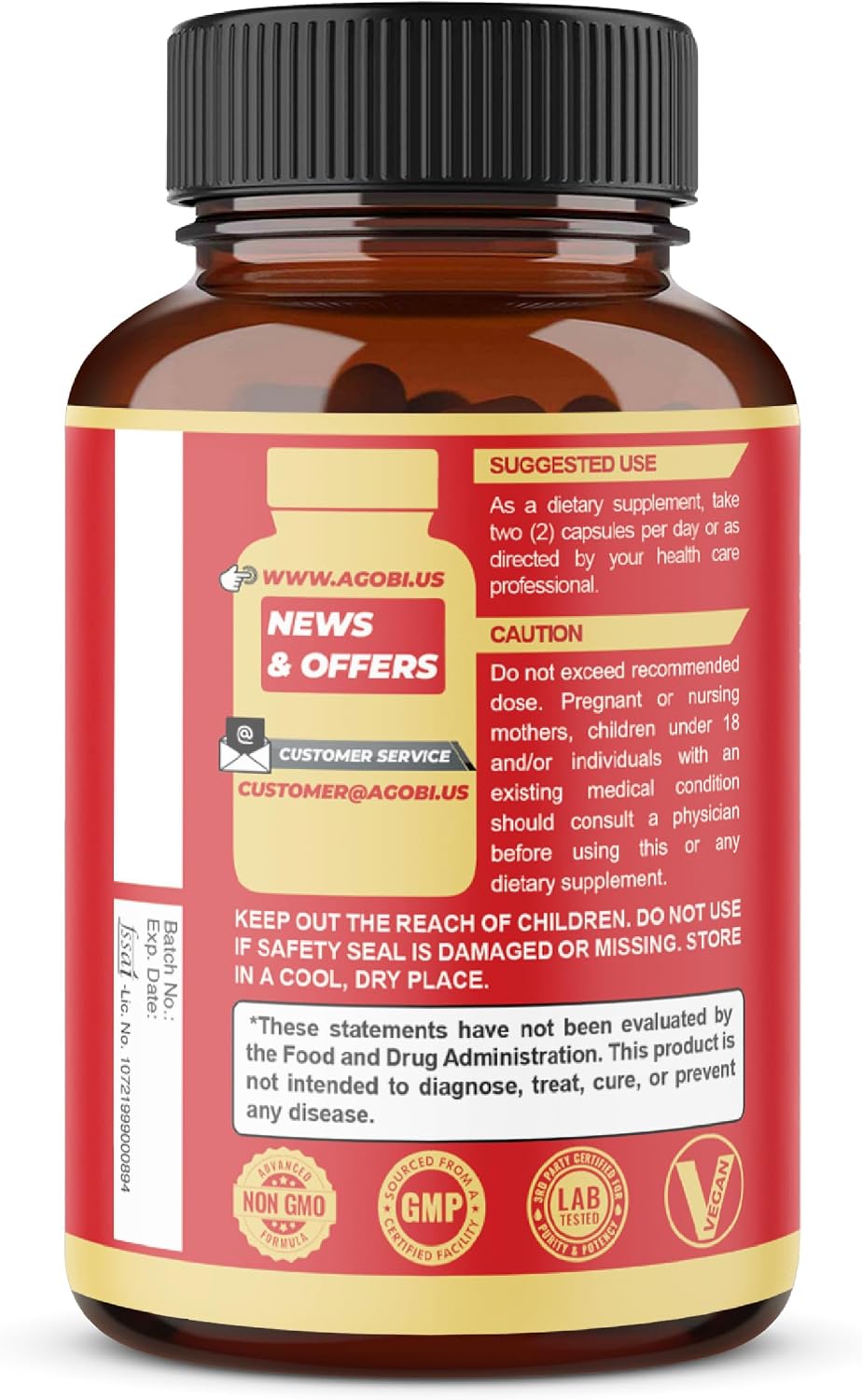 agobi Shilajit with Ashwagandha - 210 Capsules, 600mg Shilajit + 400mg Organic Ashwagandha Root - görsel 8