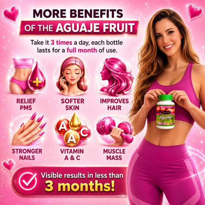 Natural Curves & Hormonal Balance – Aguaje Capsules for Women by CurvyFruit – Bum, Hips & Bust Support – 100 Vegan Capsules – Menopause Support – Made in Peru