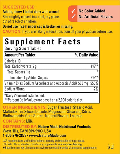 Nature Made Vitamin C 500 mg Chewable Tablets 150 per pack (Pack of 2)