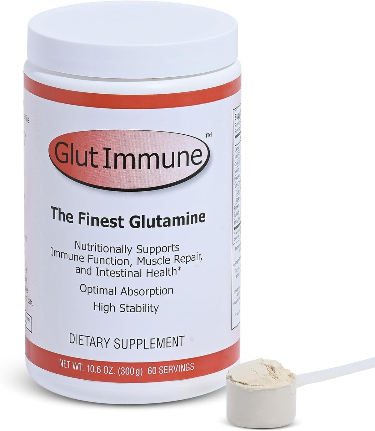 Well Wisdom Glut Immune - Covalent Bonded Glutamine Powder, Dairy-Free, 300g (60 Servings) - görsel 1