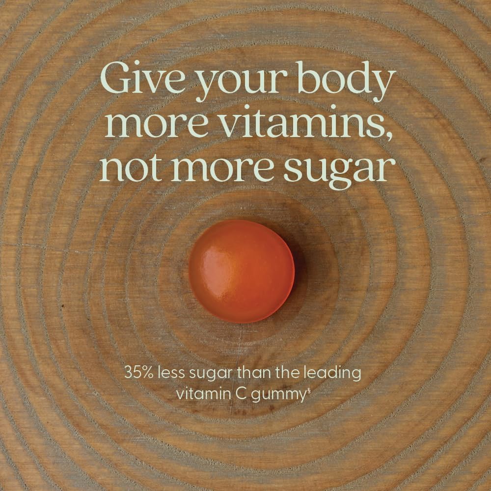 New Chapter Vitamin C+ Gummies – 35% Less Sugar, Immune Support, Citrus Flavoured, 60ct - görsel 4