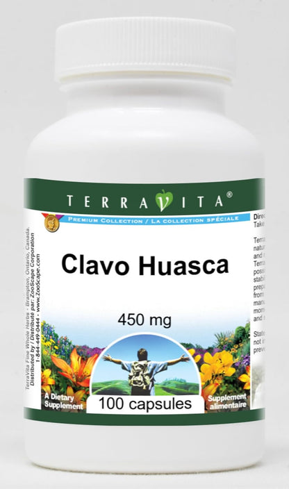 Clavo Huasca - 450 mg (100 Capsules)