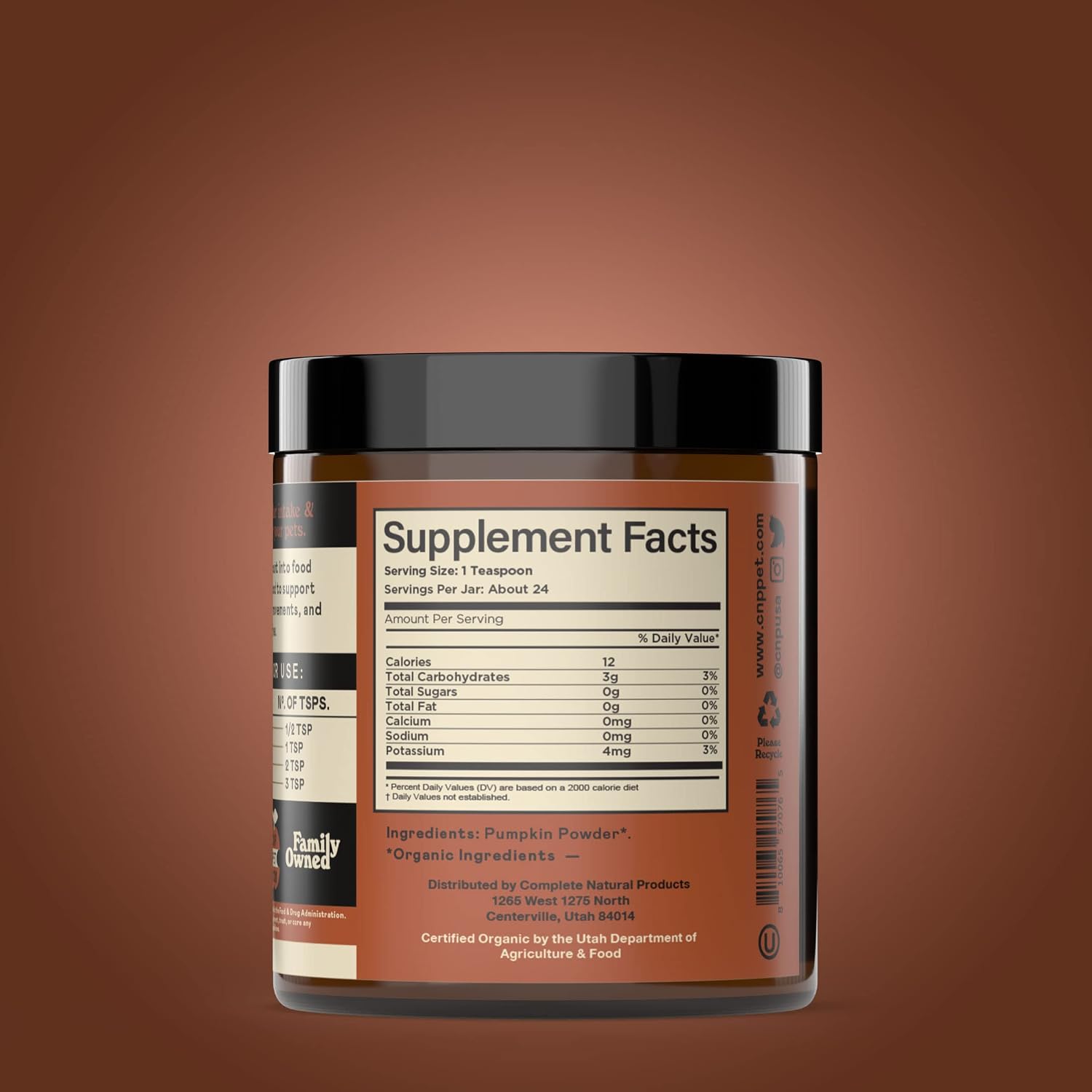 Organic Pumpkin Powder for Pets - 113g - görsel 3
