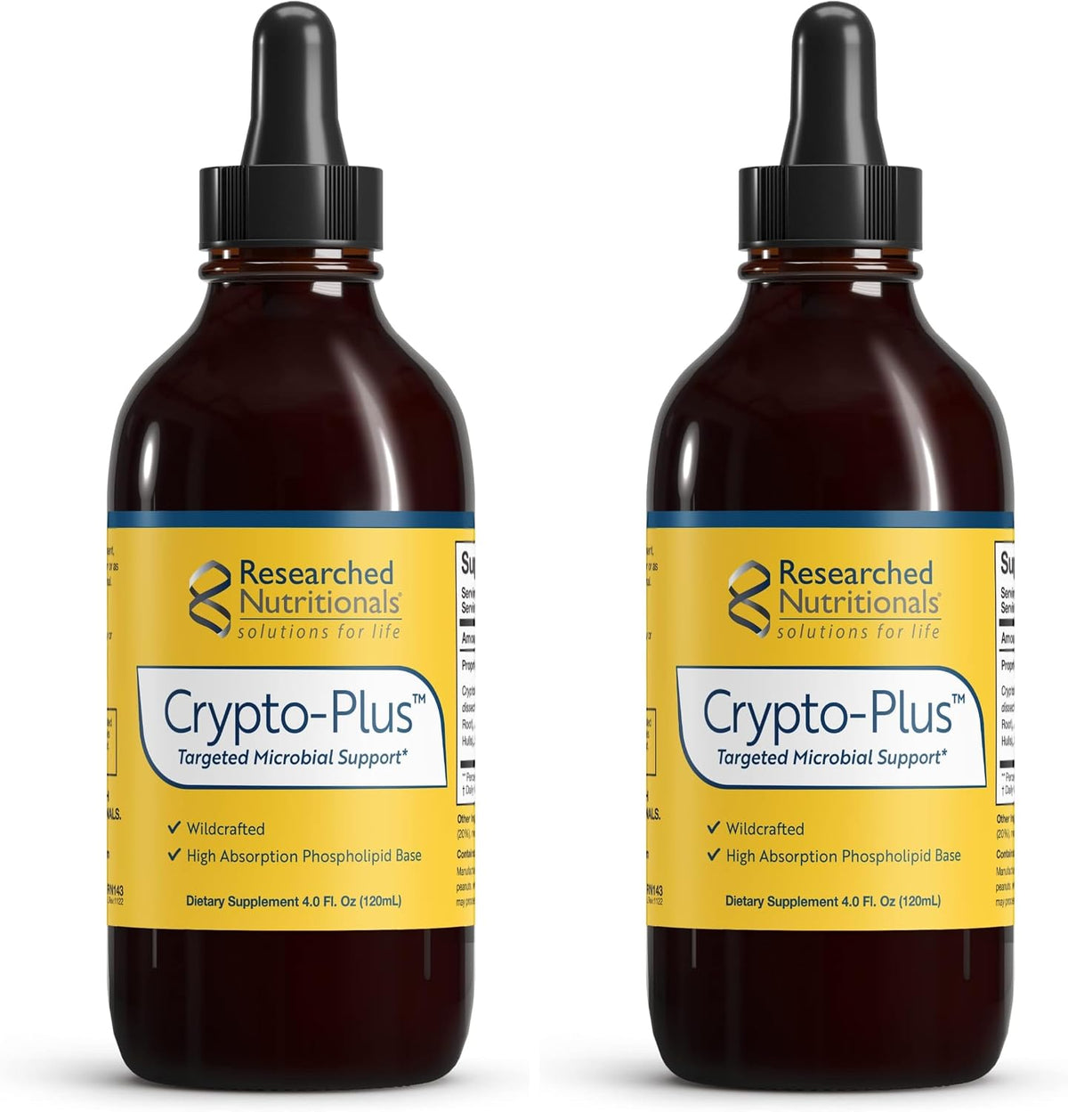 Researched Nutritionals Crypto-Plus - Targeted Microbial & Immune Support Formula with Red Root, Black Walnut Extract and Phospholipid Delivery (118 ml) - görsel 8