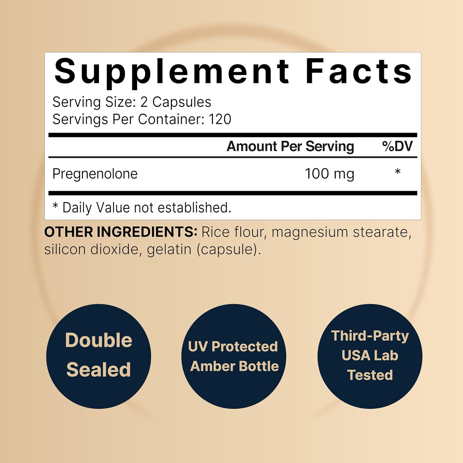 NatureBell Pregnenolone 100mg – 240 Micronised Capsules - görsel 2